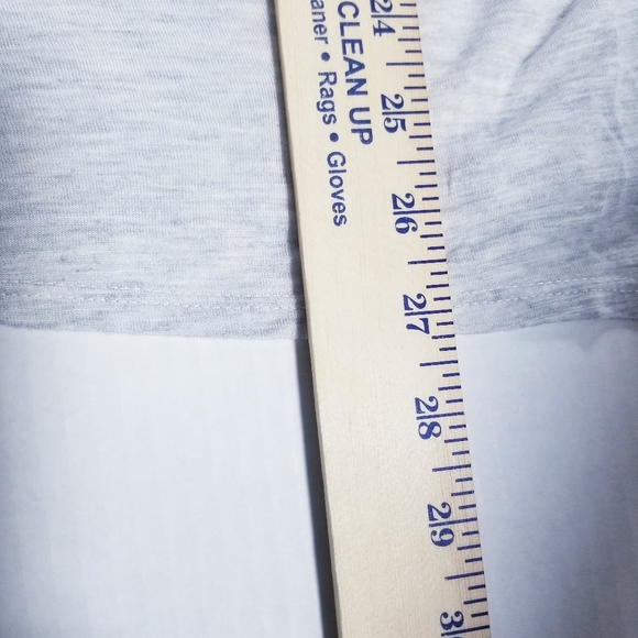 APT 9 LIGHT HEATHER GRAY CUFFED SLEEVE FOREVER SHIRT SIZE LARGE - Picture 7 of 12